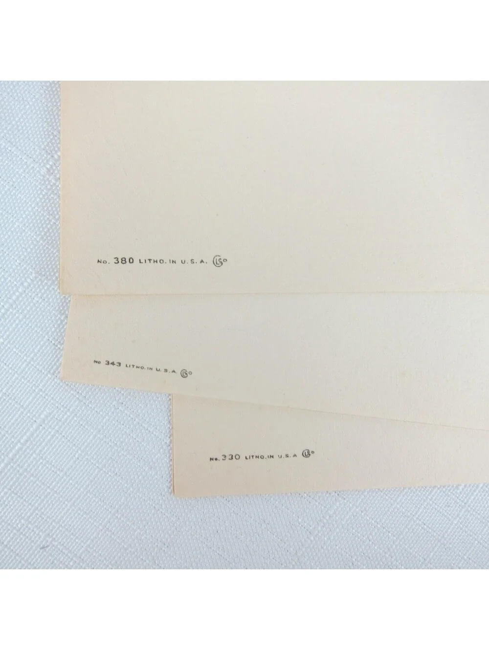 Vintage Christmas Cards Lot 3 Religious Bethlehem Star Wise Men Church USA Litho